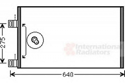 VAN WEZEL 43005444 -  Конденсатор, кондиционер